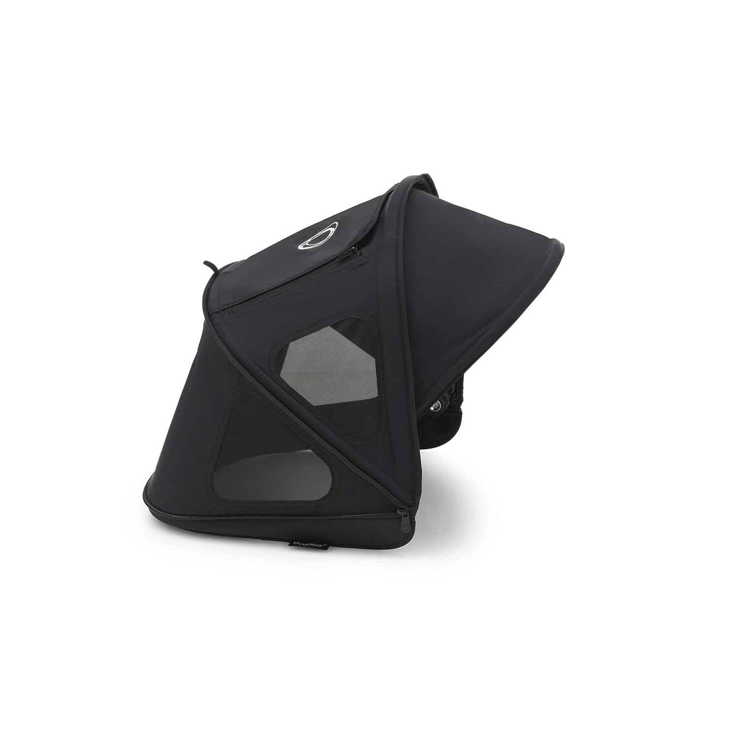 Capote pare-soleil Bugaboo Dragonfly Breezy, accessoire pour poussette avec protection solaire UPF 50+ et panneaux de ventilation, noir minuit