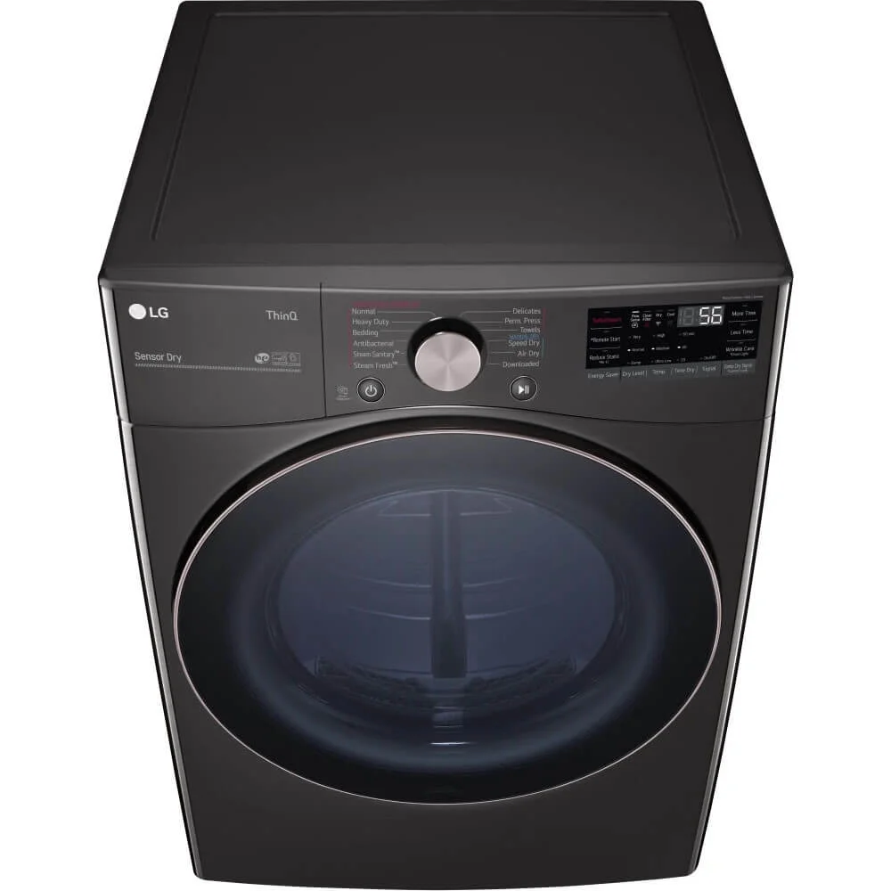 LG DLEX4000B 7.4 Cu. Ft. Ultra Large Capacity Smart Wi - Fi Enabled Front Load Electric Dryer with Turbosteam? and