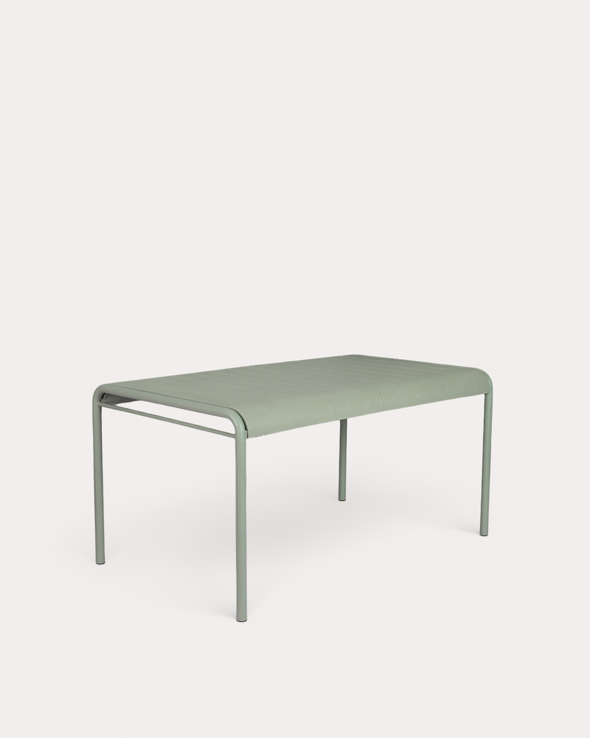 Baztan - Mesa de Exterior Rectangular de Metal y Polipropileno (155x90 cm) Baztan