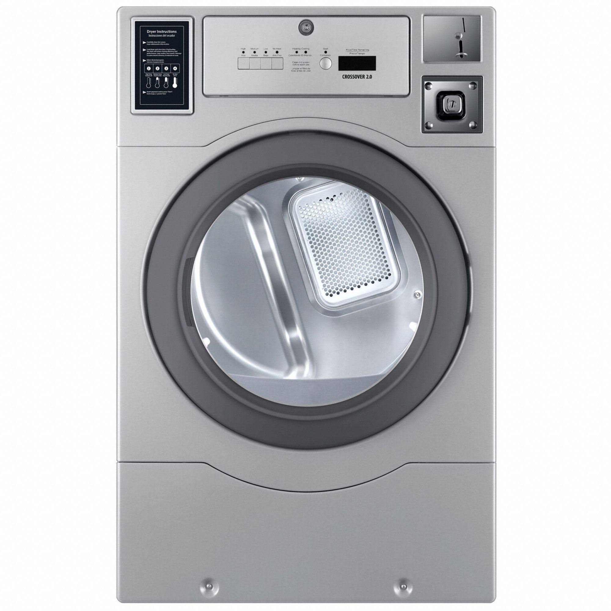 Crossover Commercial Laundry 7 Cu. ft. Gray Electric Dryer Coin-Operated