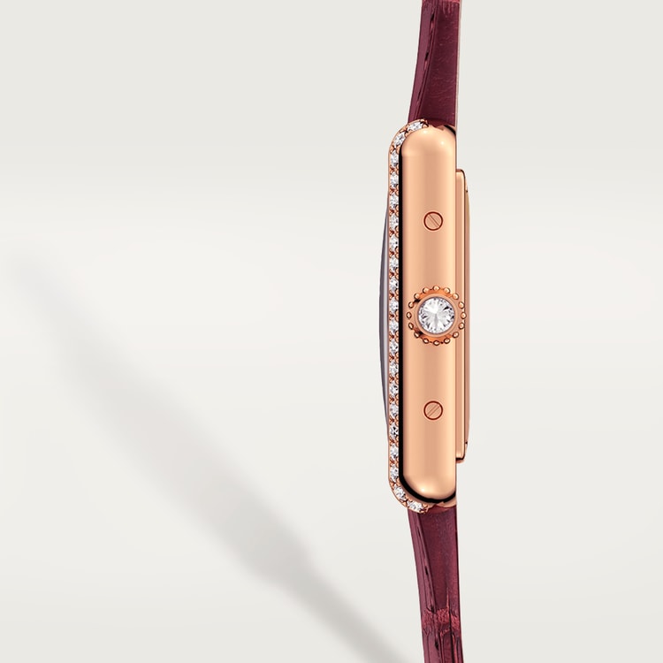 [Super Clone]TANK LOUIS  Rose Gold Diamond 22mm