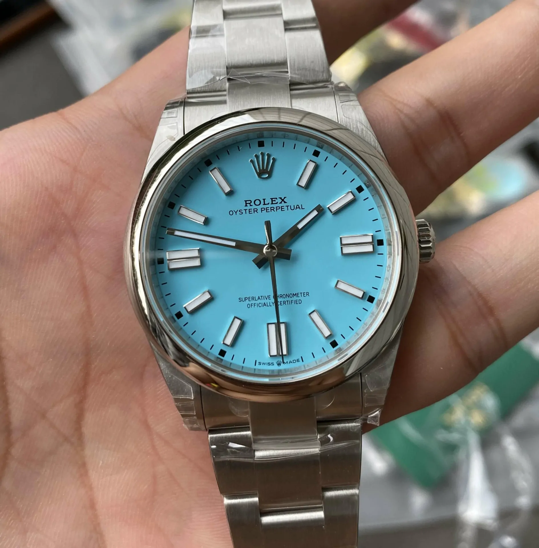 Rolex Oyster Perpetual 41MM M124300-0006 VS Factory Silver Stainless Steel