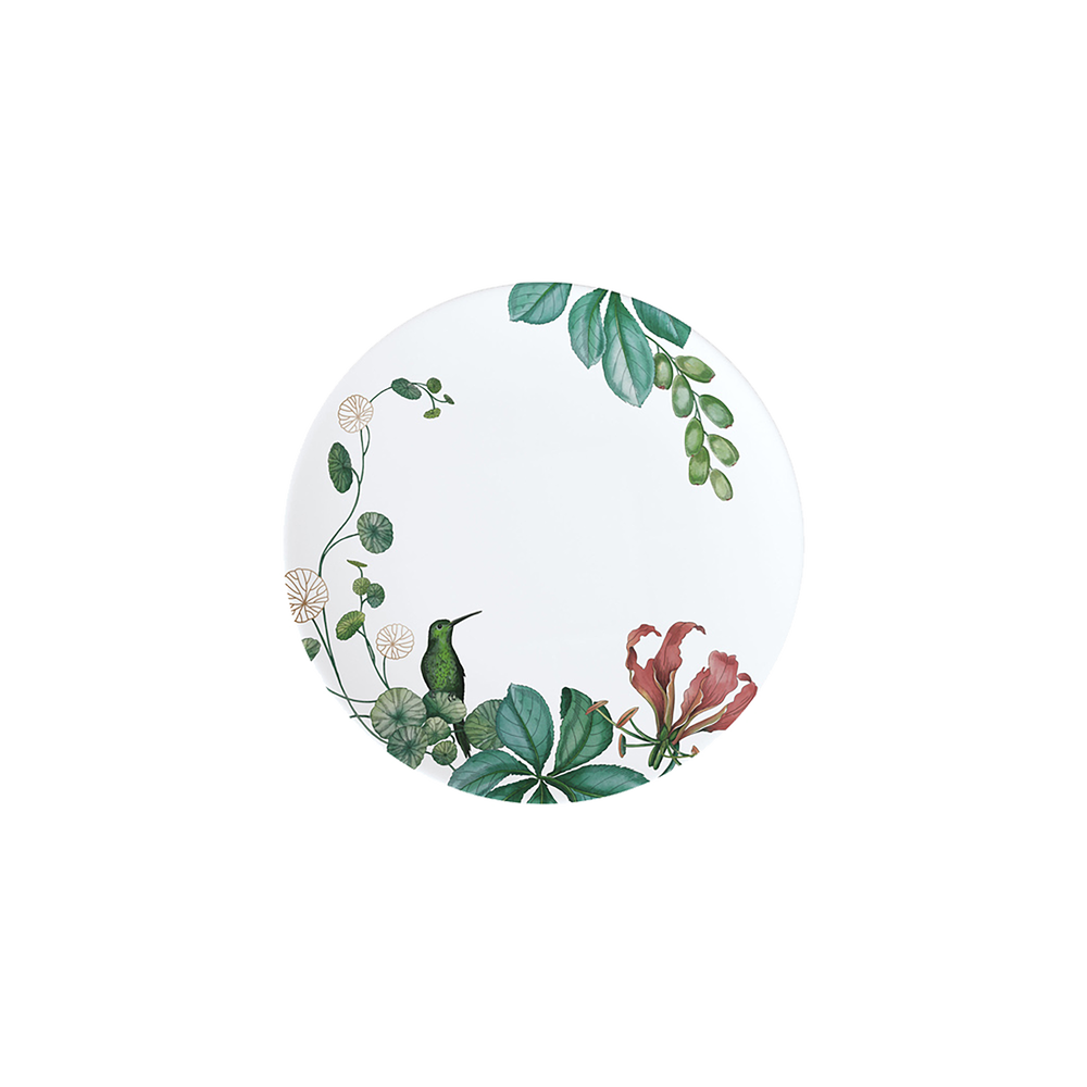 Avarua Salad/ Dessert Plate - Multi-colored, 8.7'', Premium Bone Porcelain