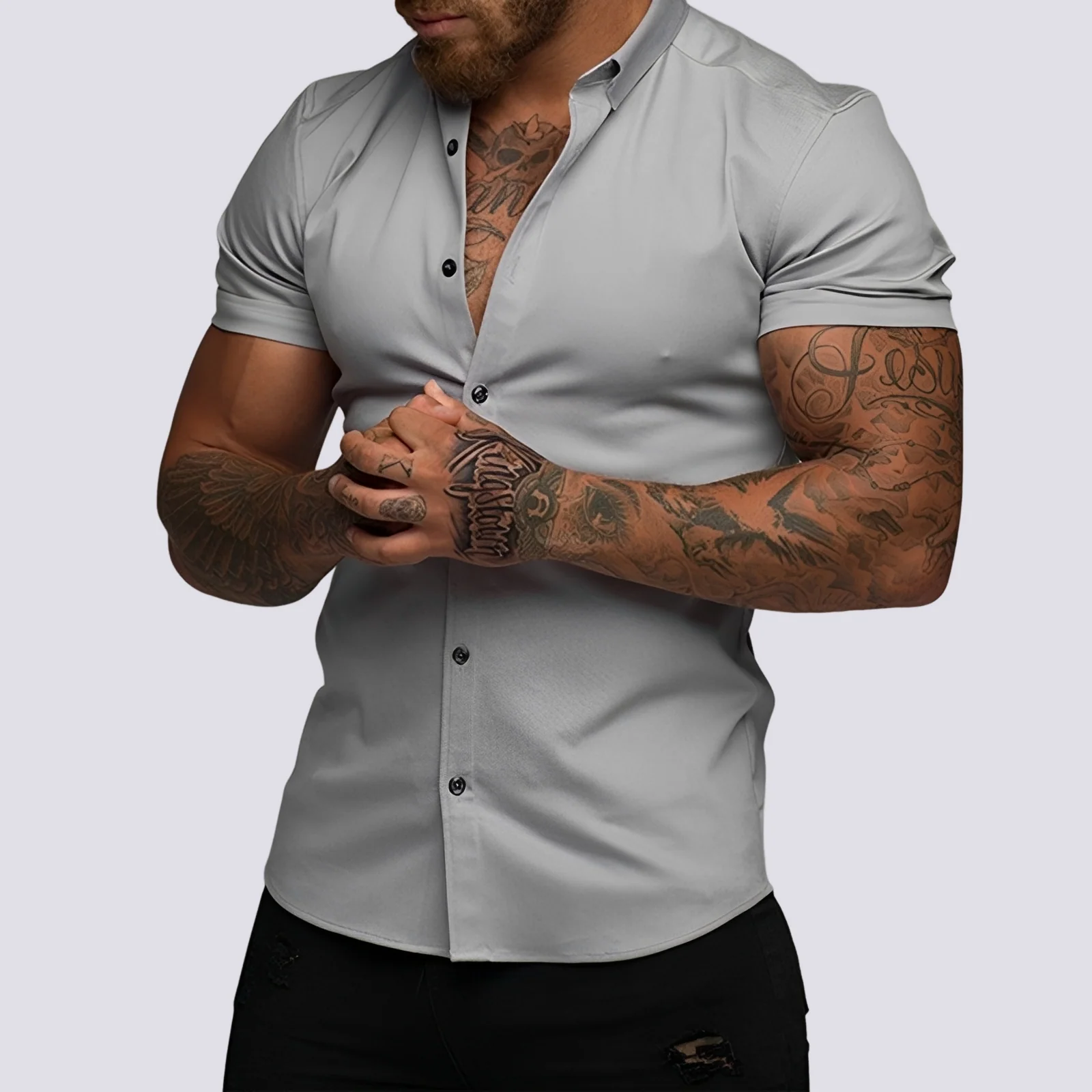 Lukas - Chemise à col extensible