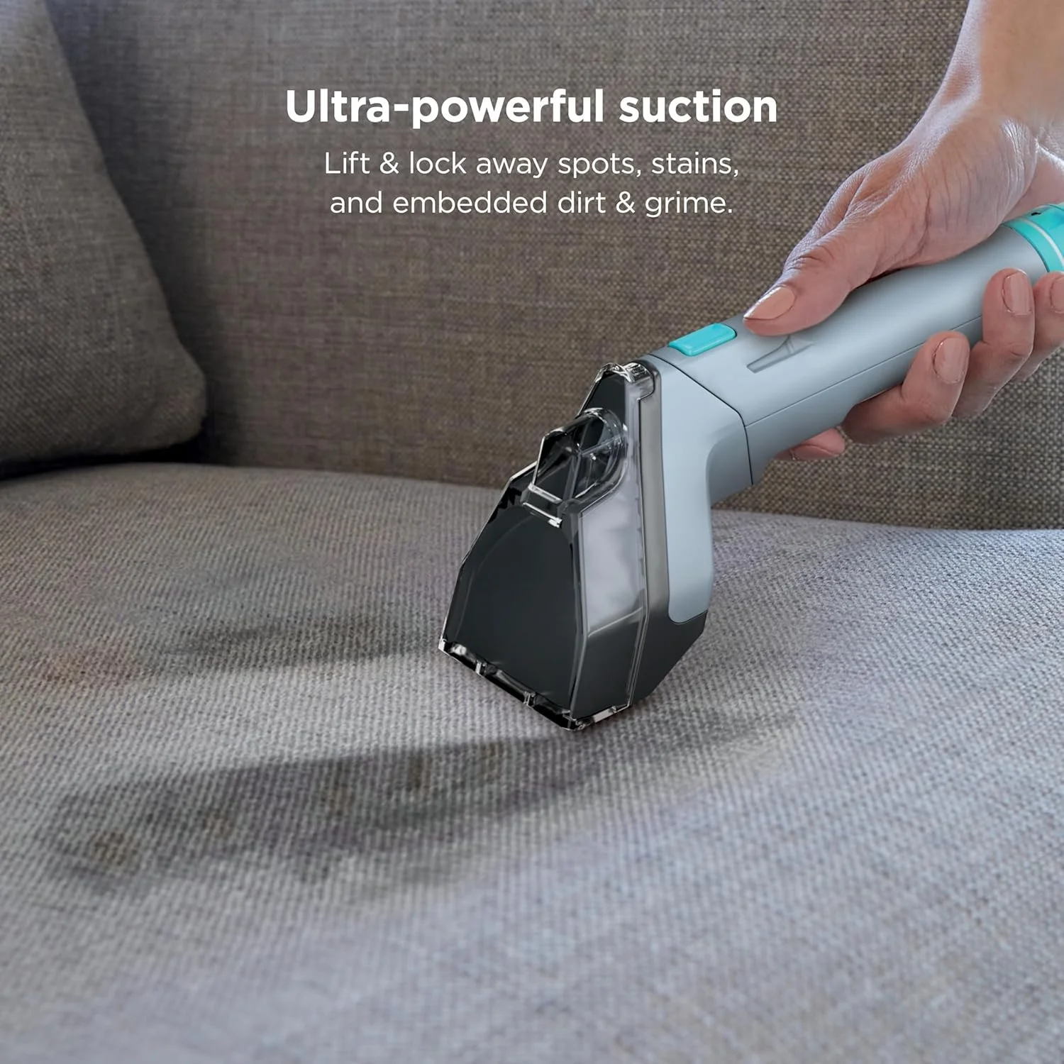 " Portable Carpet Upholstery Cleaner, XL Tool Full Size Cleaning Solution, Stain Odor Remover, Perfect for Car Interiors, 4 Tools, Nordic Blue, PX202BRN" Image 3