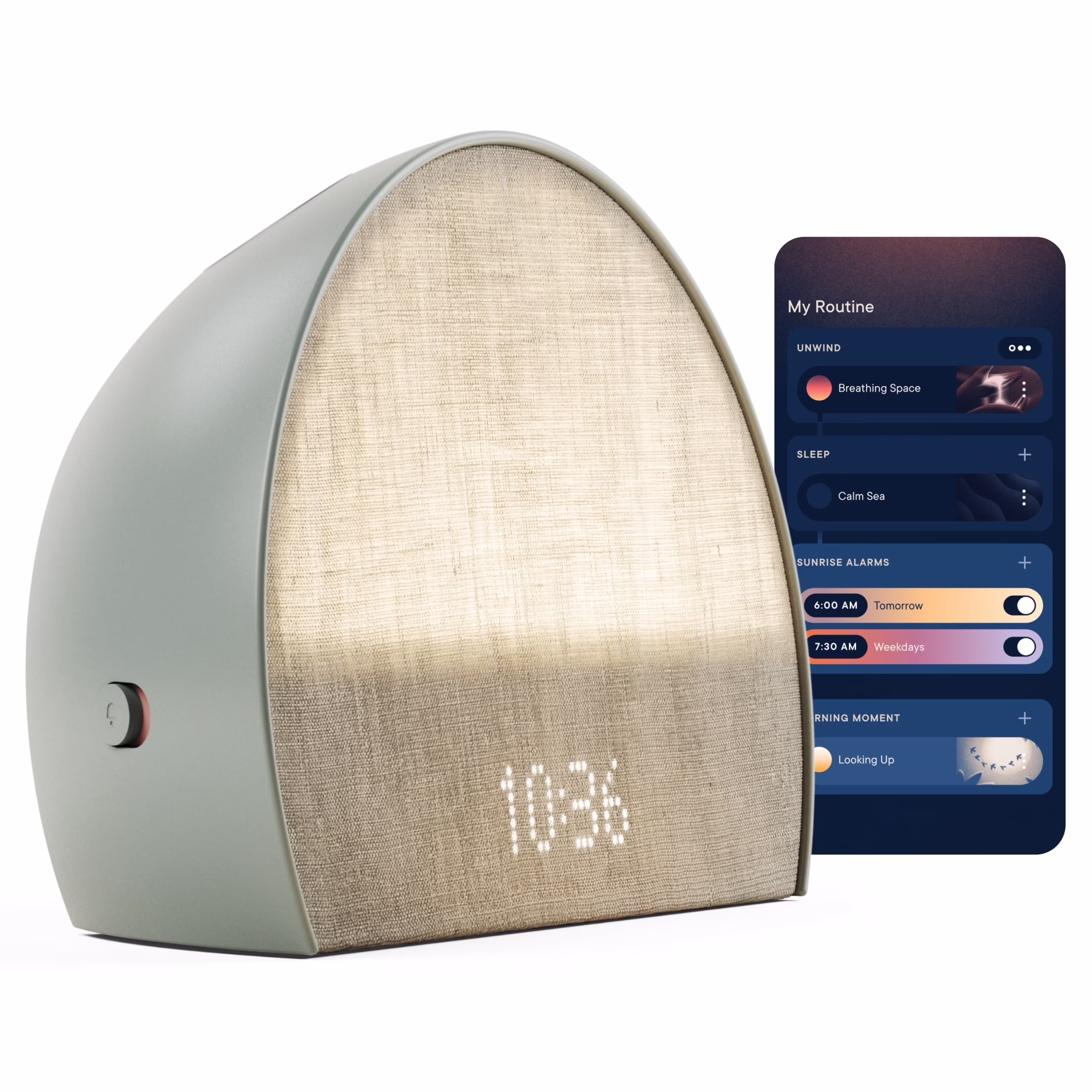 Restore 2 Sunrise Alarm Clock, Sound Machine, Smart Light (Putty) �?Your Bedside Sleep Guide, White Noise, Custom Sleep Routines, Dimmable Clock, Deep Sleep, Gentle Alarm, Wake Up Rested(Putty) - Image 3