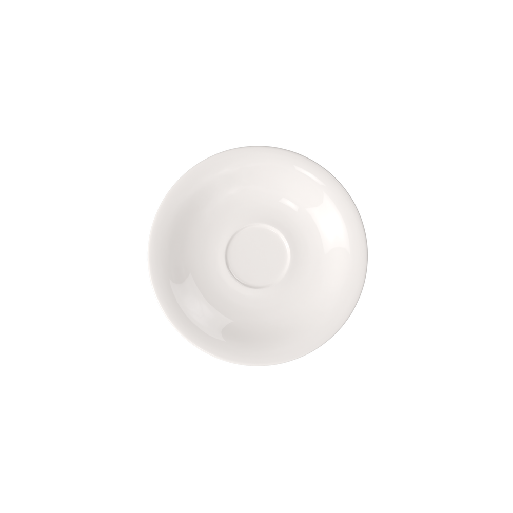 New Cottage Cappuccino cup saucer - White, 7.5'', Premium Porcelain