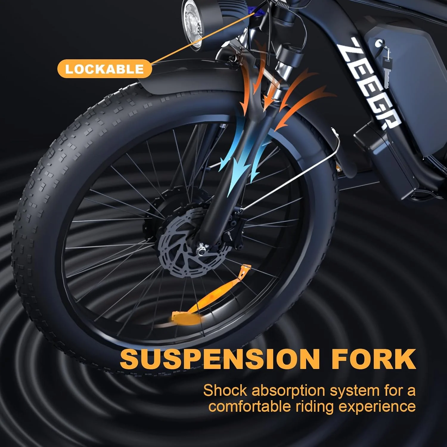 2000W Electric Bike for Adults 48V 22 4AH Ebikes 35MPH Mountain Ebike 26" Fat Tire Image 6