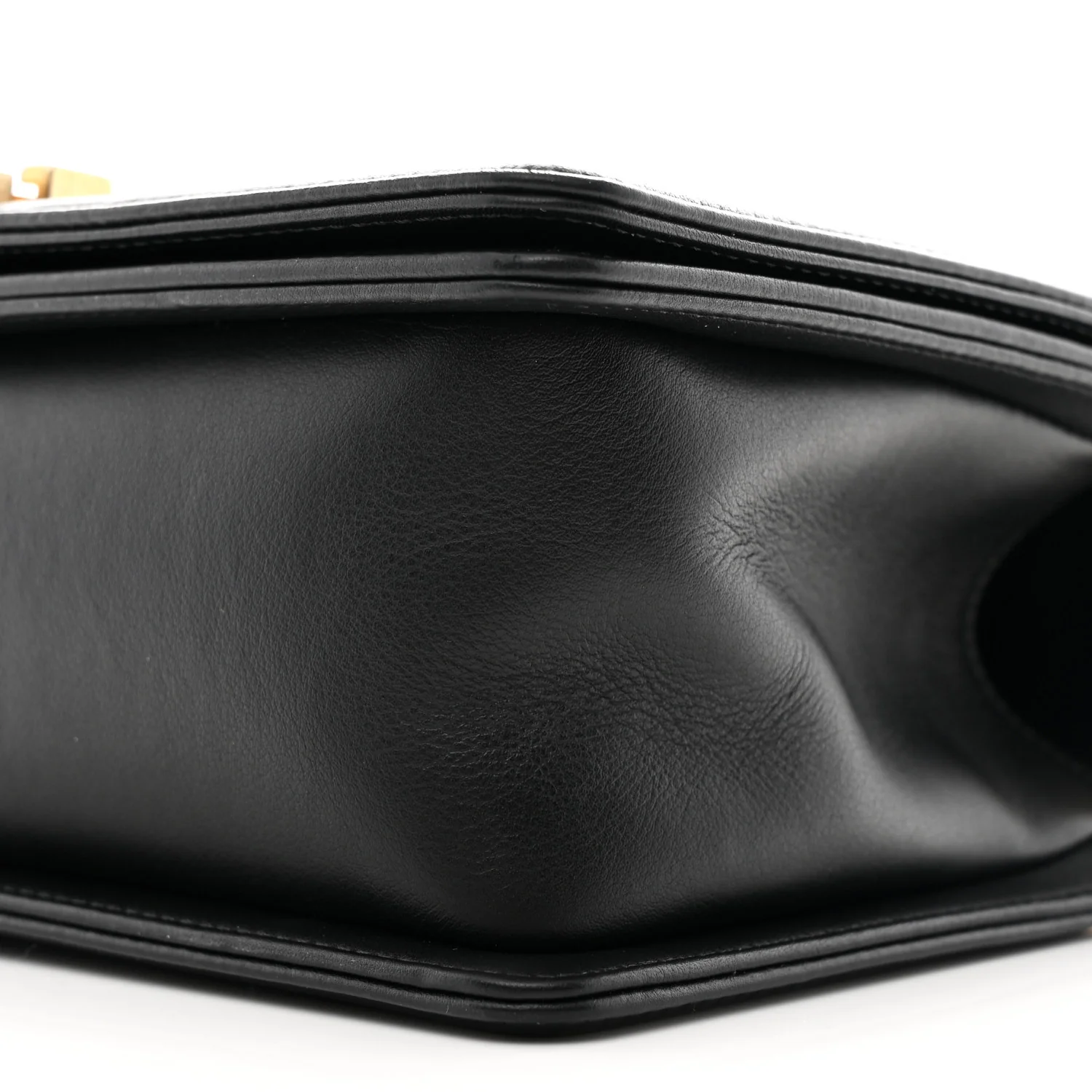 Lambskin Quilted Medium Boy Flap Black