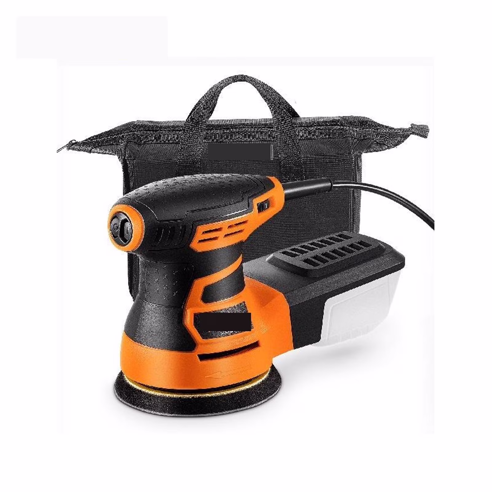 350W Random Orbit Sander 6 Speeds 13000 OPM 5 Palm Sander W/ 2pcs A-Level Hook-and-Loop Sanding Discs & Vacuum Connector ,High Efficiency