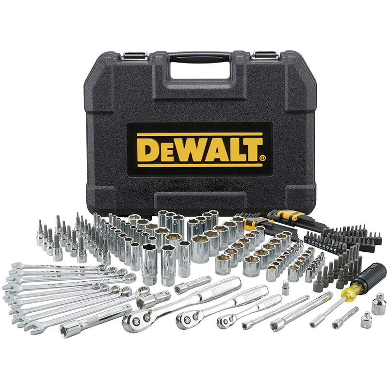 Coffret de douilles à entraînement mécanique DEWALT 200 pièces MM/SAE (DWMT75000)