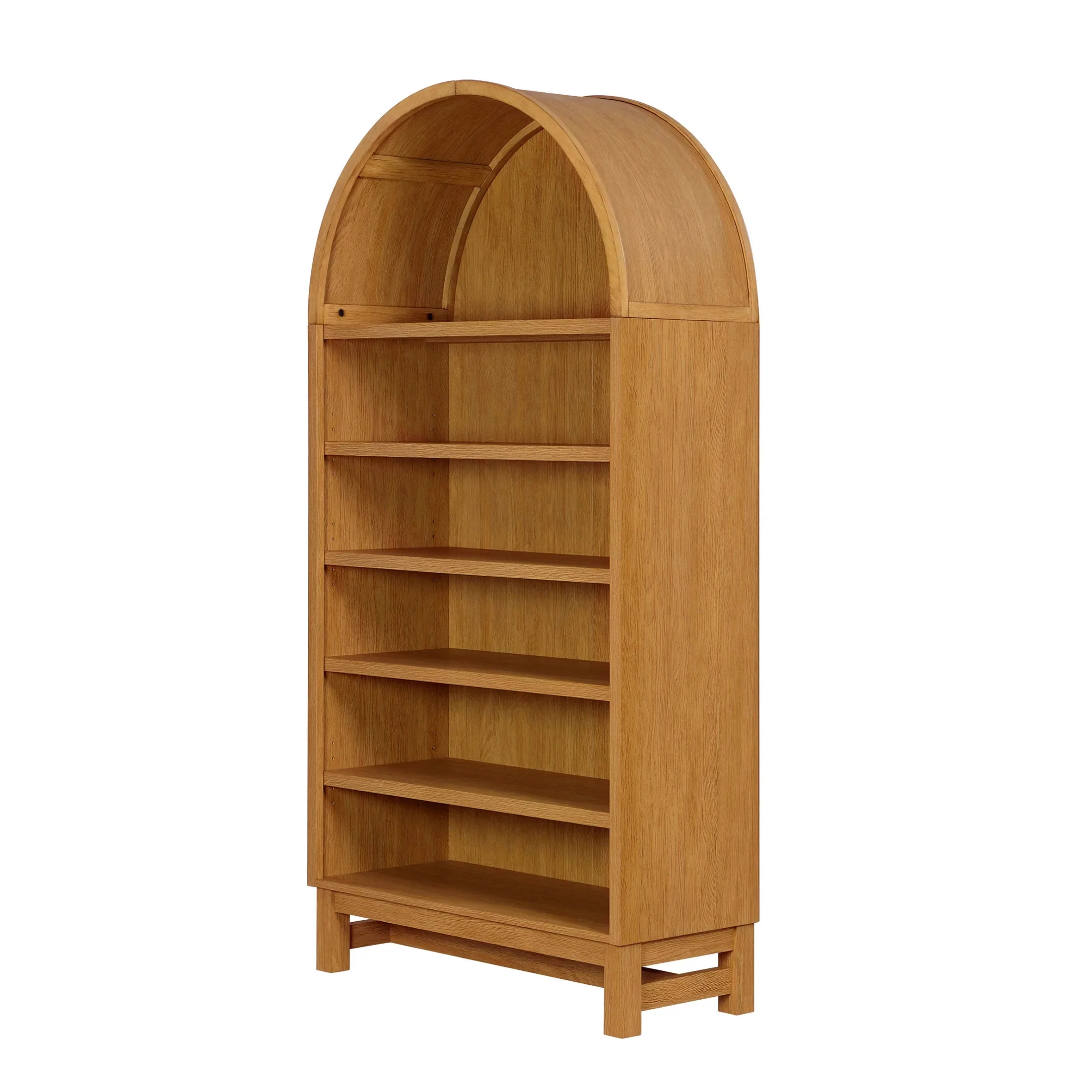 Better Homes & Gardens Juliet Open Arch Bookcase, Rich Black and Light Honey