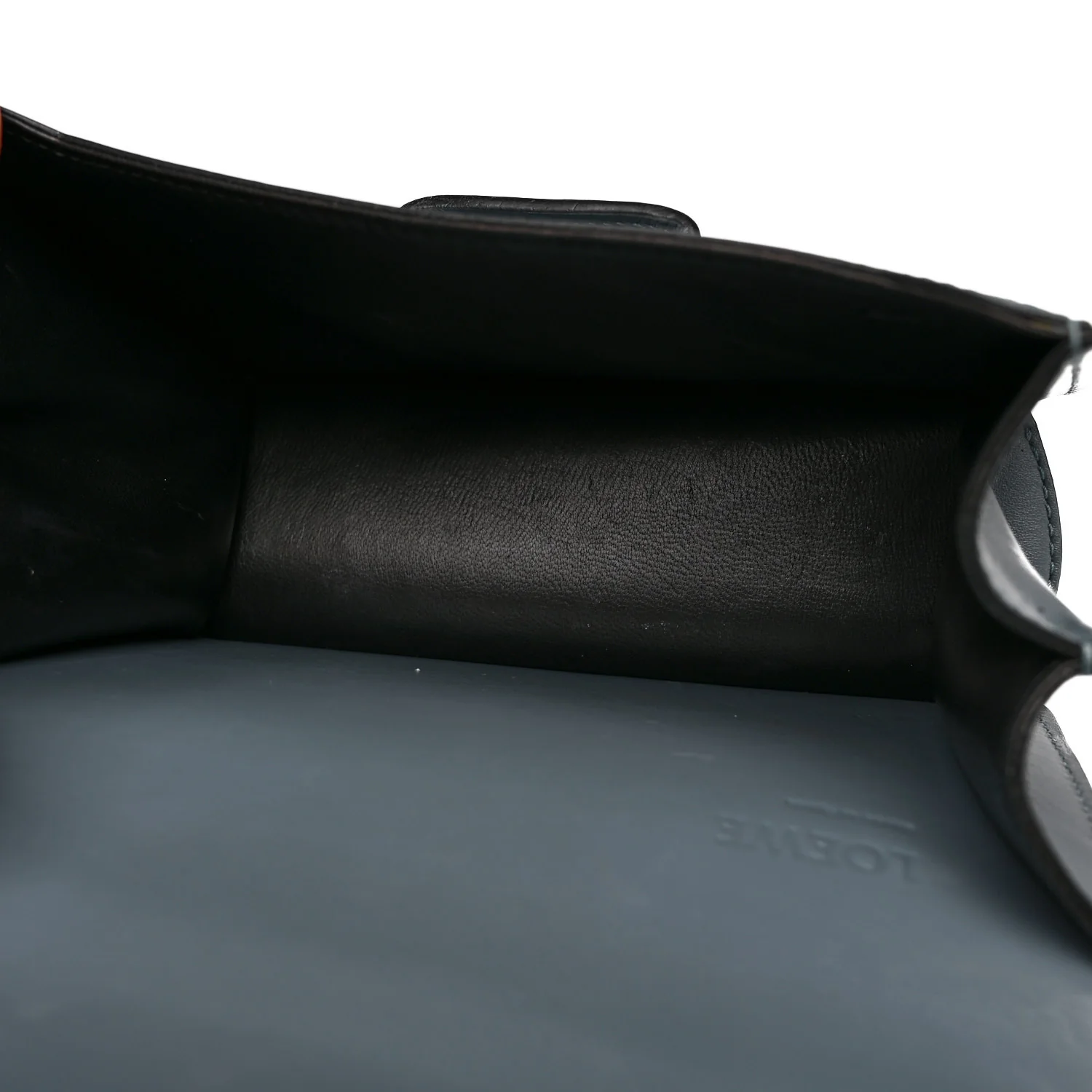 Calfskin Mini Barcelona Shoulder Bag Stone Blue