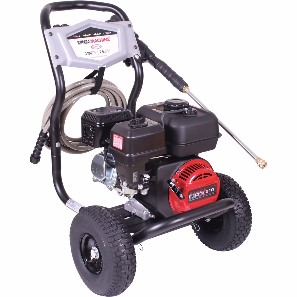 61248 Clean Machine 2.5 GPM 3400 PSI CRX Engine Gas Pressure Washer
