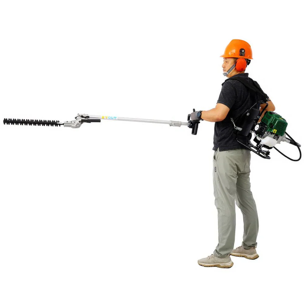 4 in 1 Multi-Functional Trimming Tool, 31CC 4-stroke Garden Tool System with Gas Pole Saw, Hedge Trimmer, Grass Trimmer, and Brush Cutter EPA Compliant