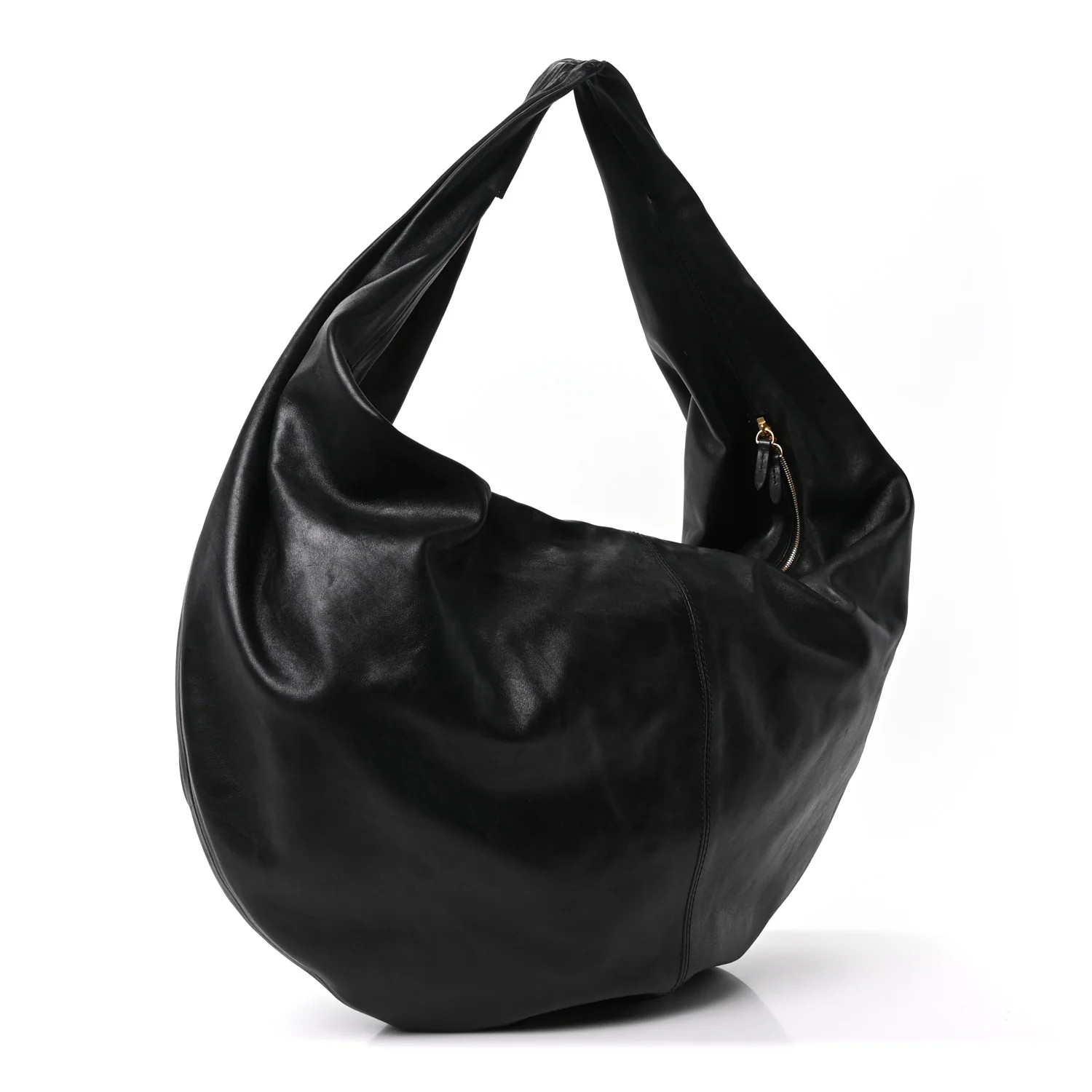 Vintage Calfskin Extra Large Olivia Hobo Black