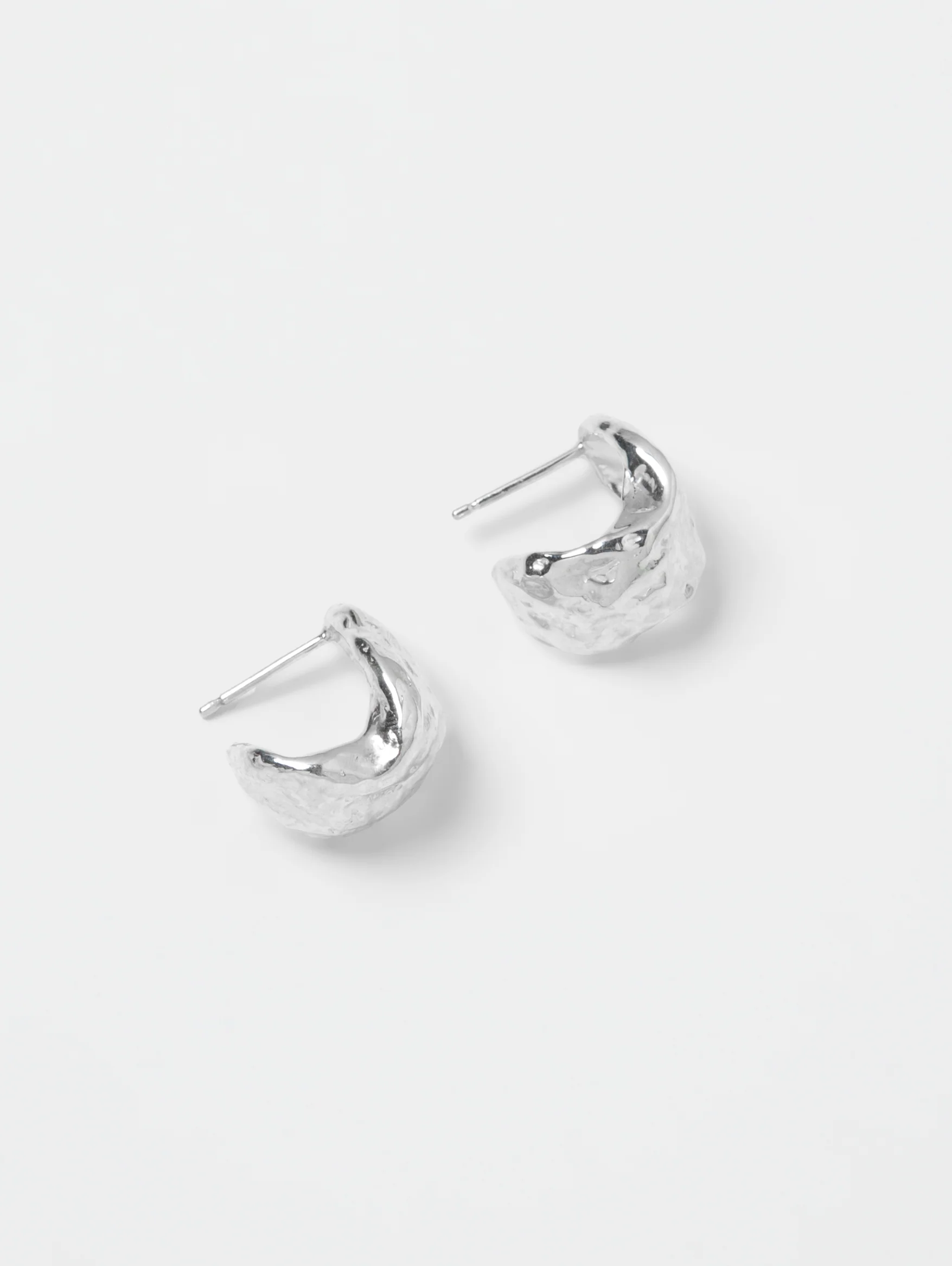 Roden Hoops in Sterling Silver
