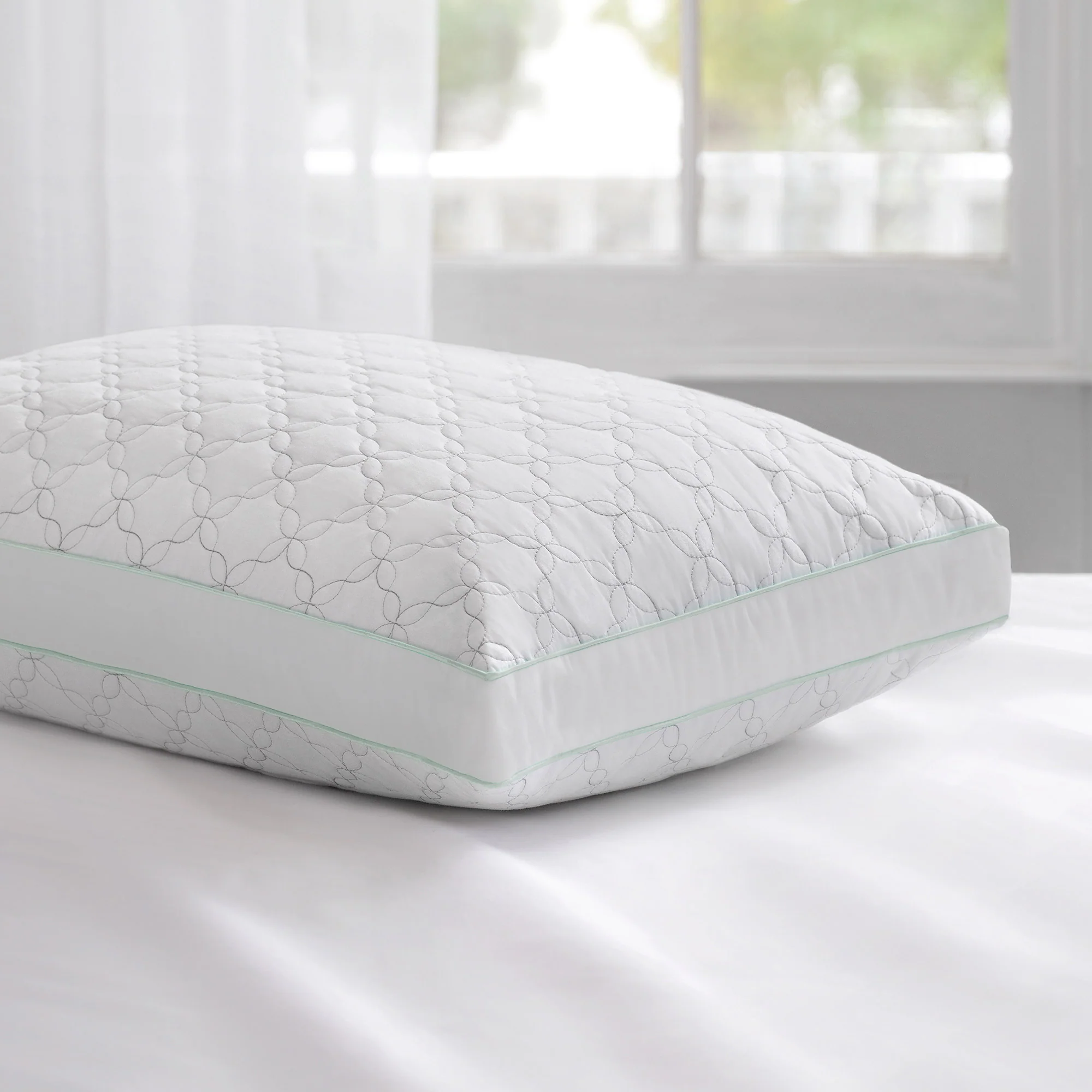 Martha Stewart Garden Trellis Quilted Pillow, 2-pack