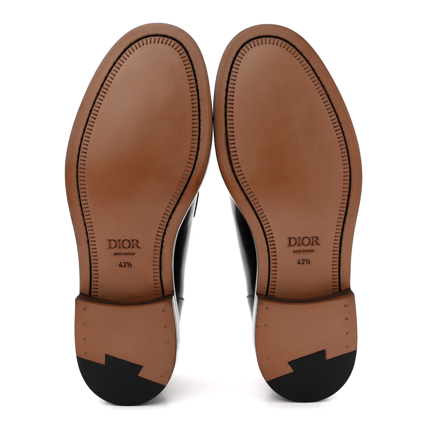 Calfskin Mens Derby Shoes 42.5 Black