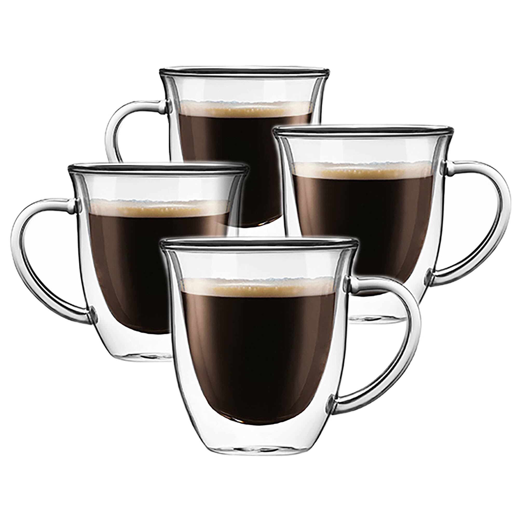 JoyJolt Serene Double Wall Insulated Glasses, Set of 4 - Clear