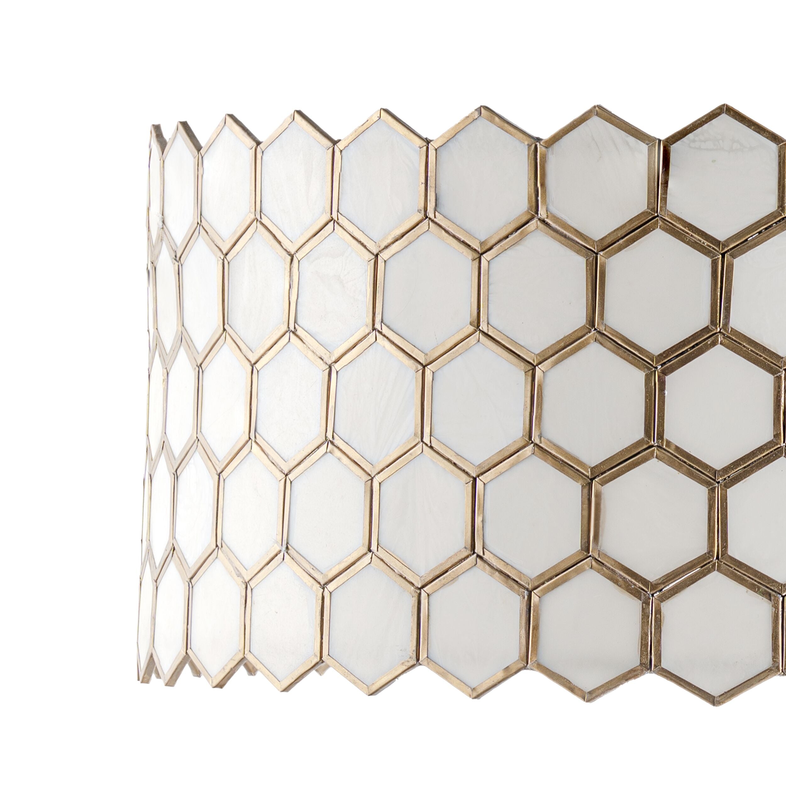 Honeycomb Resin Chandelier Large 54x27cm