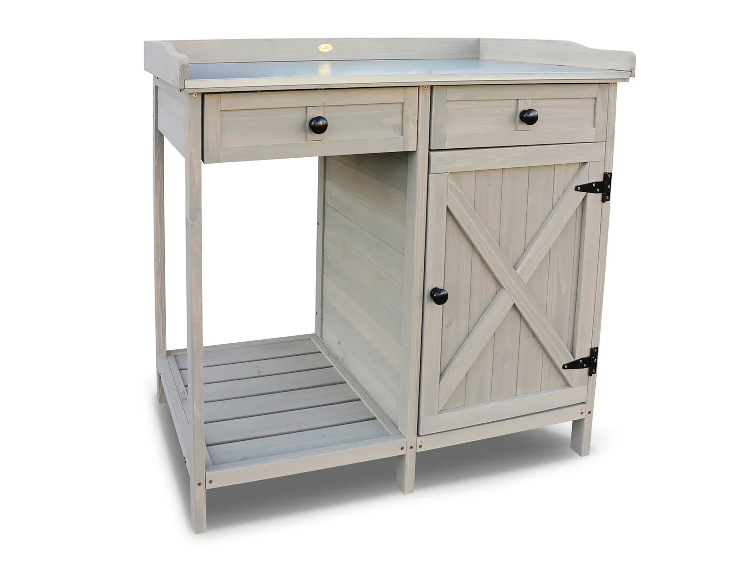 HABAU Table de jardin avec armoire infrieure, 98 x 48 x 95 cm