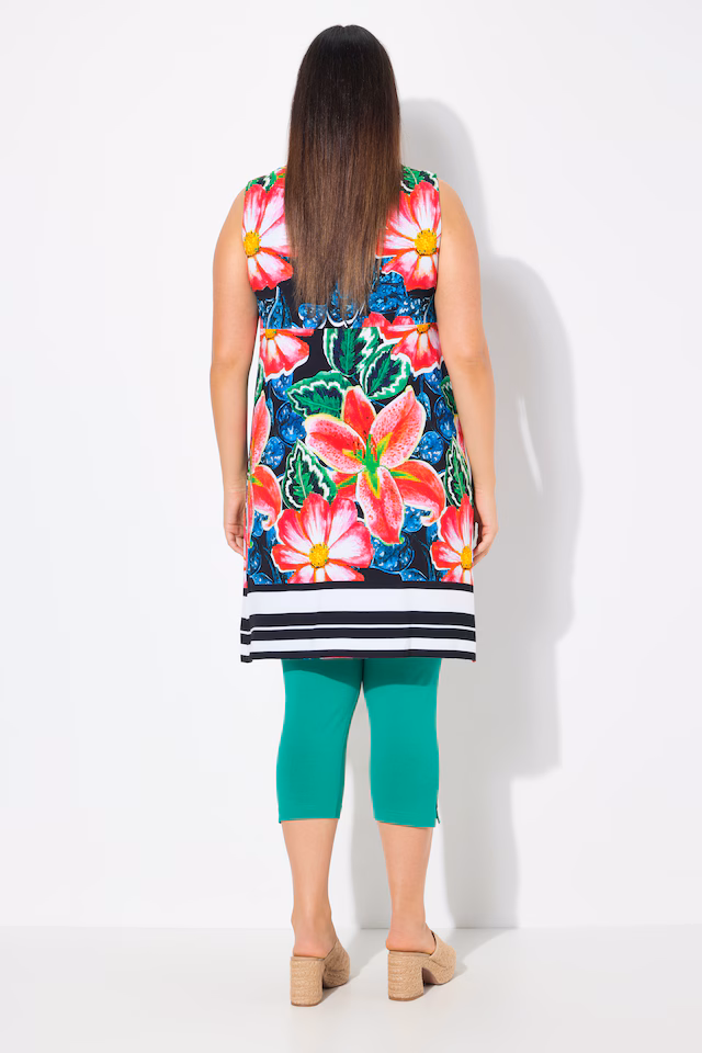 Sleeveless Print Tunic Dress