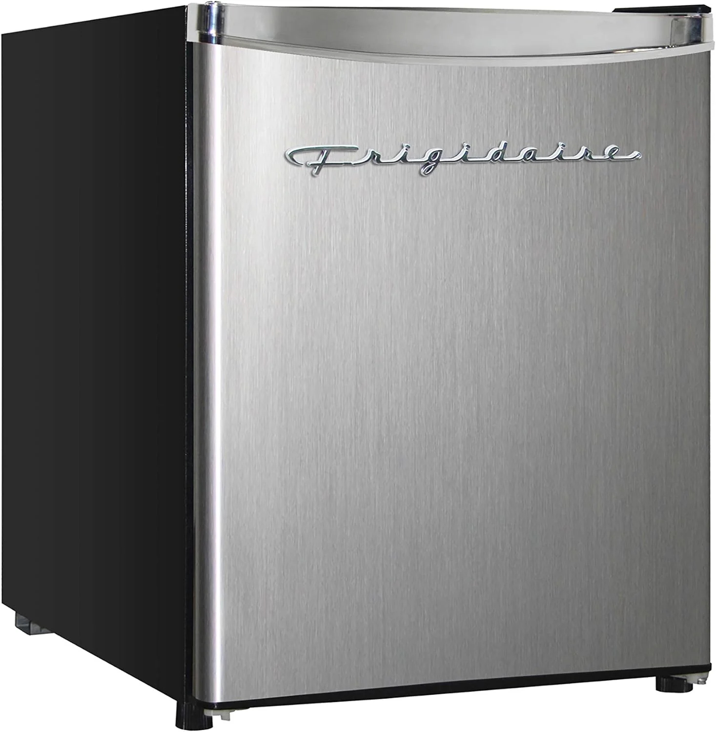 Congélateur vertical Frigidaire, 6,5 pi³, congélateur profond, métal recouvert de vinyle avec étagères en fil métallique, compact pour cuisine, VR, dortoir, chalet et caravane, série Platinum Design, argent - 53 cm (P) x 58 cm (L) x 142 cm (H)