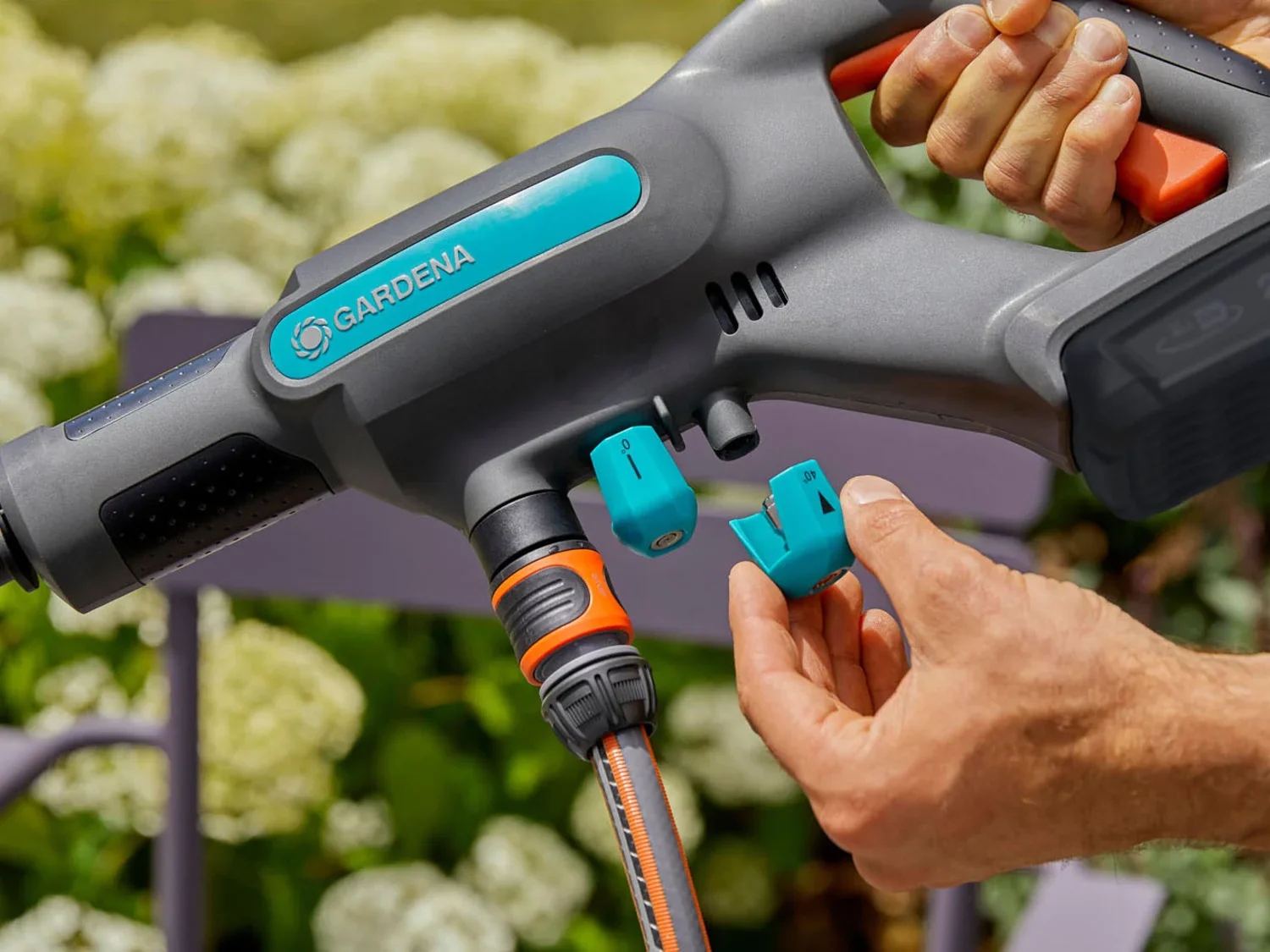 Gardena Nettoyeur moyenne pression  batterie AquaClean 24/18V P4A, 24 bar