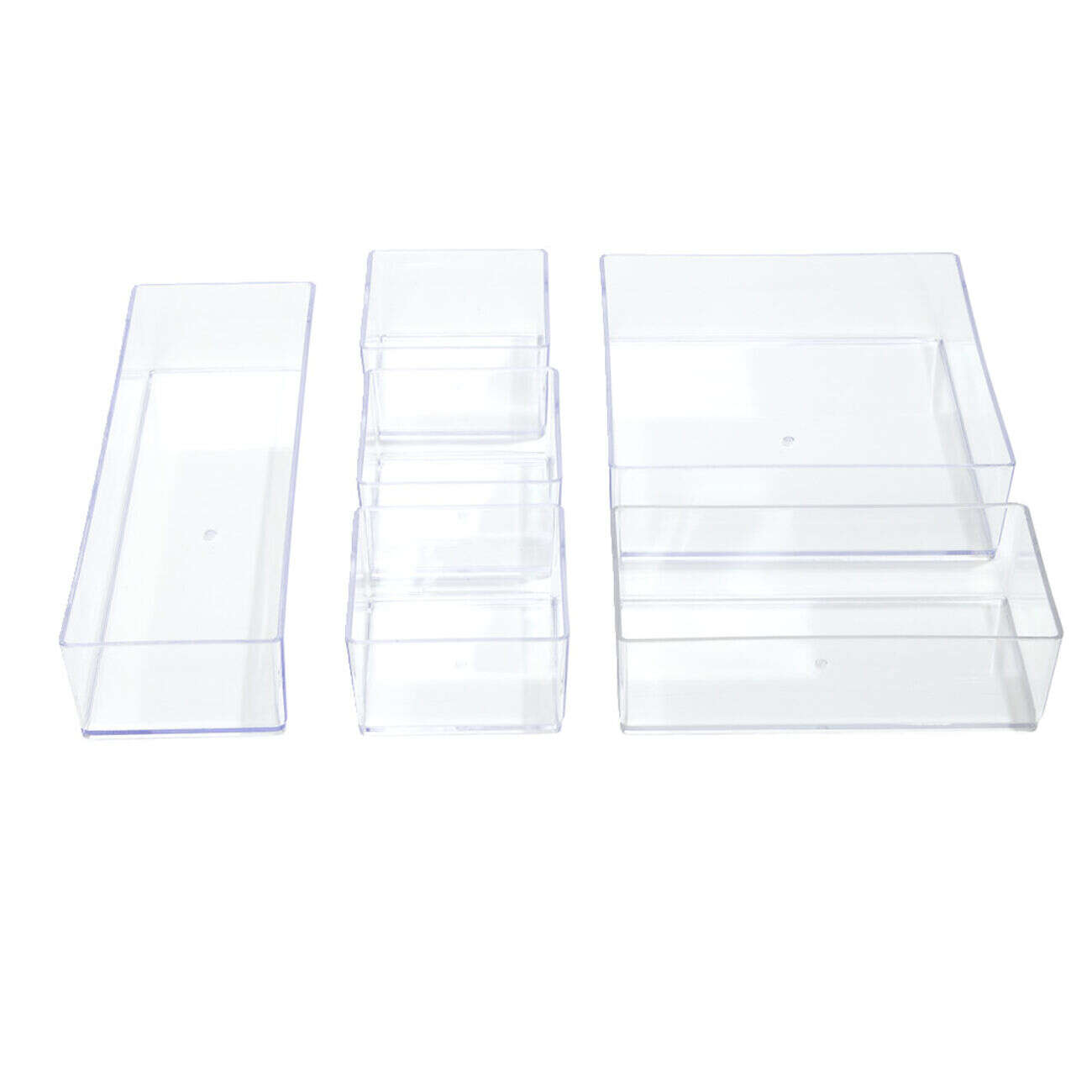 Boîte de rangement maquillage 6 compartiments interchangeables 30x22,5cm