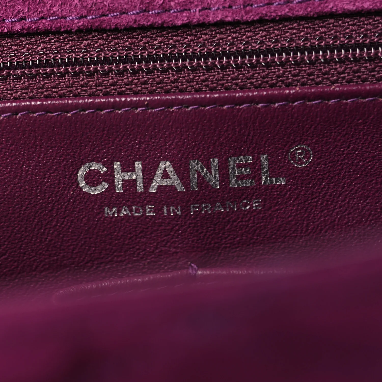 Suede Lambskin Scallop Quilted Medium Pagoda Flap Purple