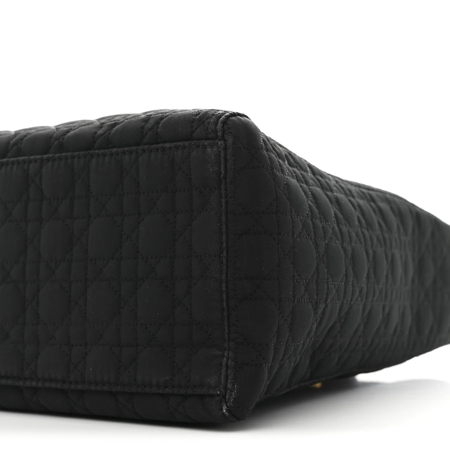 Nylon Cannage Large Lady Dior Black