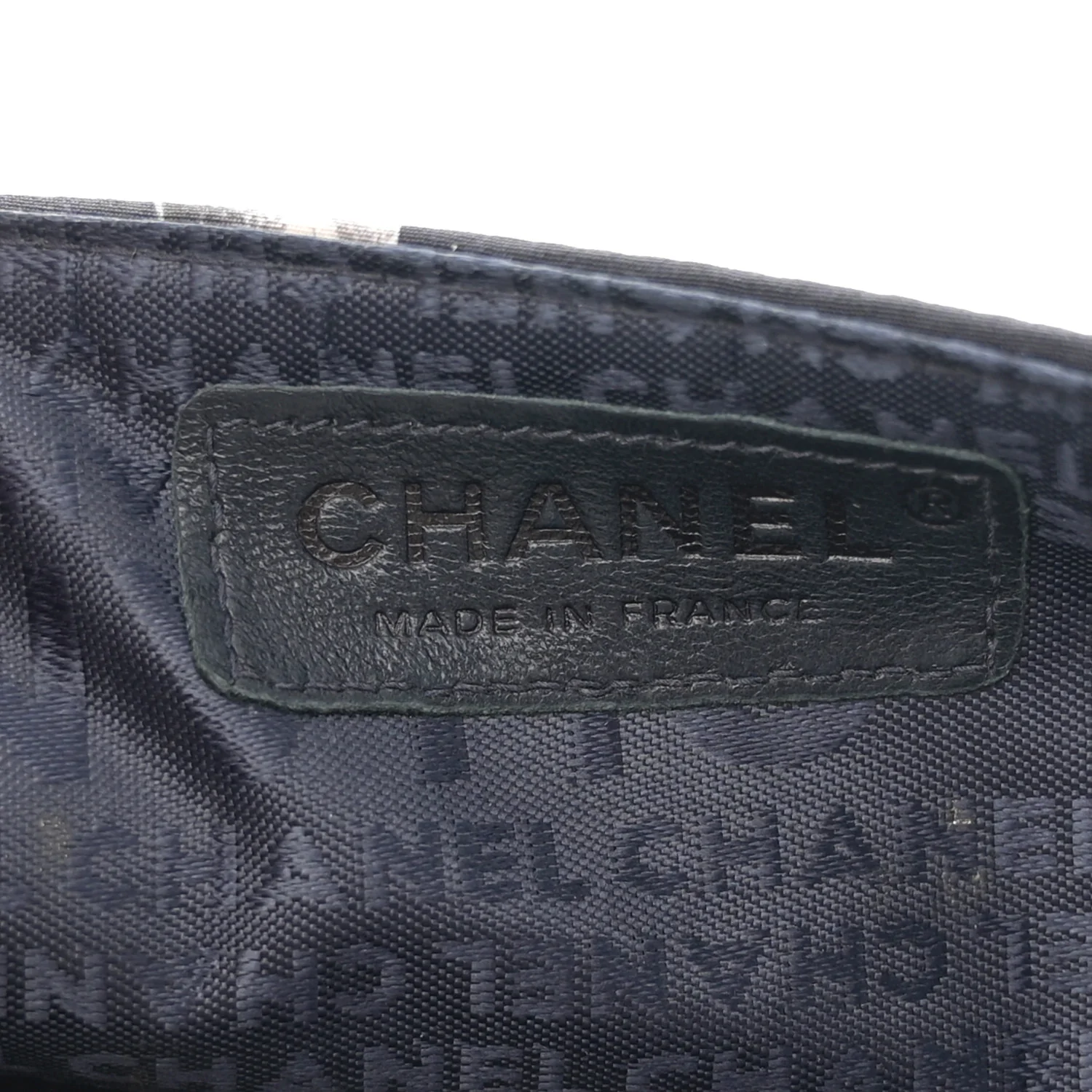 Silk Lambskin Tahiti Timeless Flap Navy White