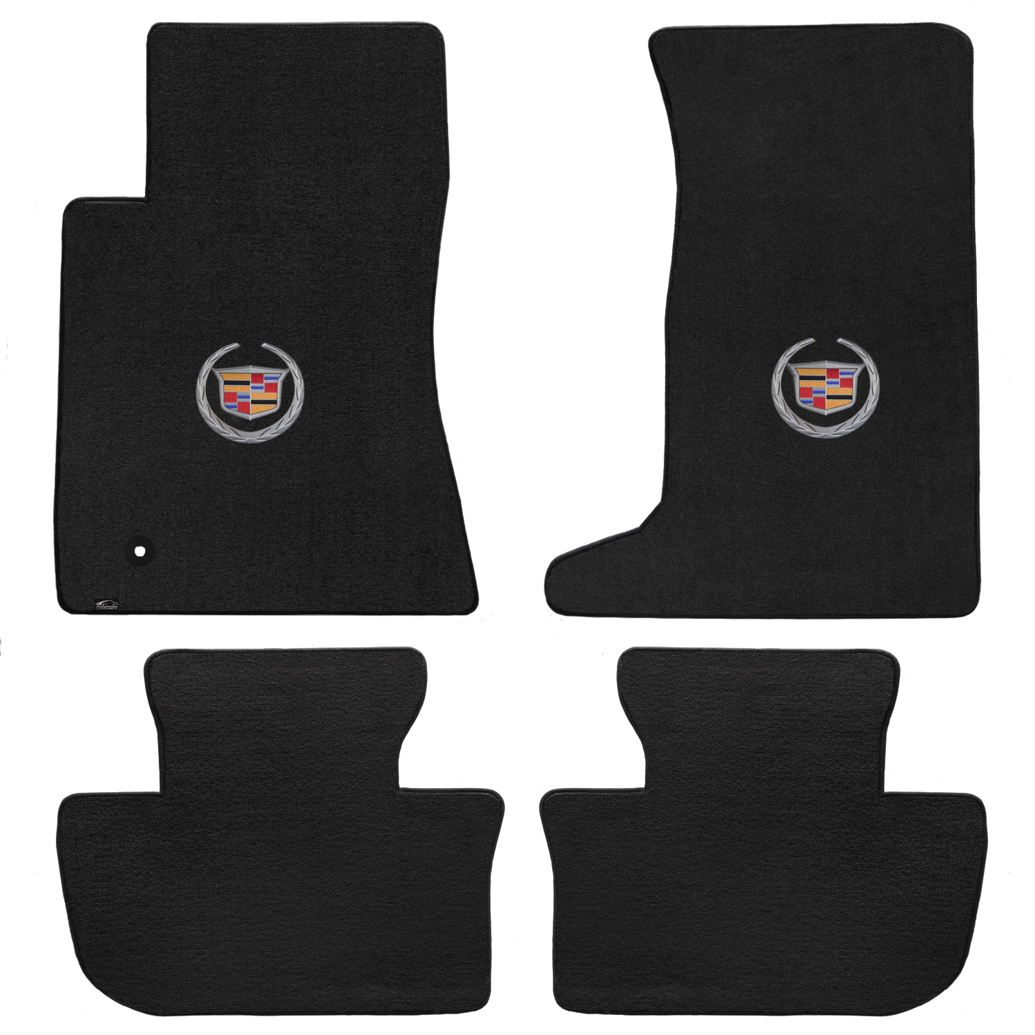 Custom Fit Floor Mats for Cadillac CTS AWD/CTS-V Coupe 2011-2015 LogoMat 4Pc Charcoal (1 ITW Fastener)