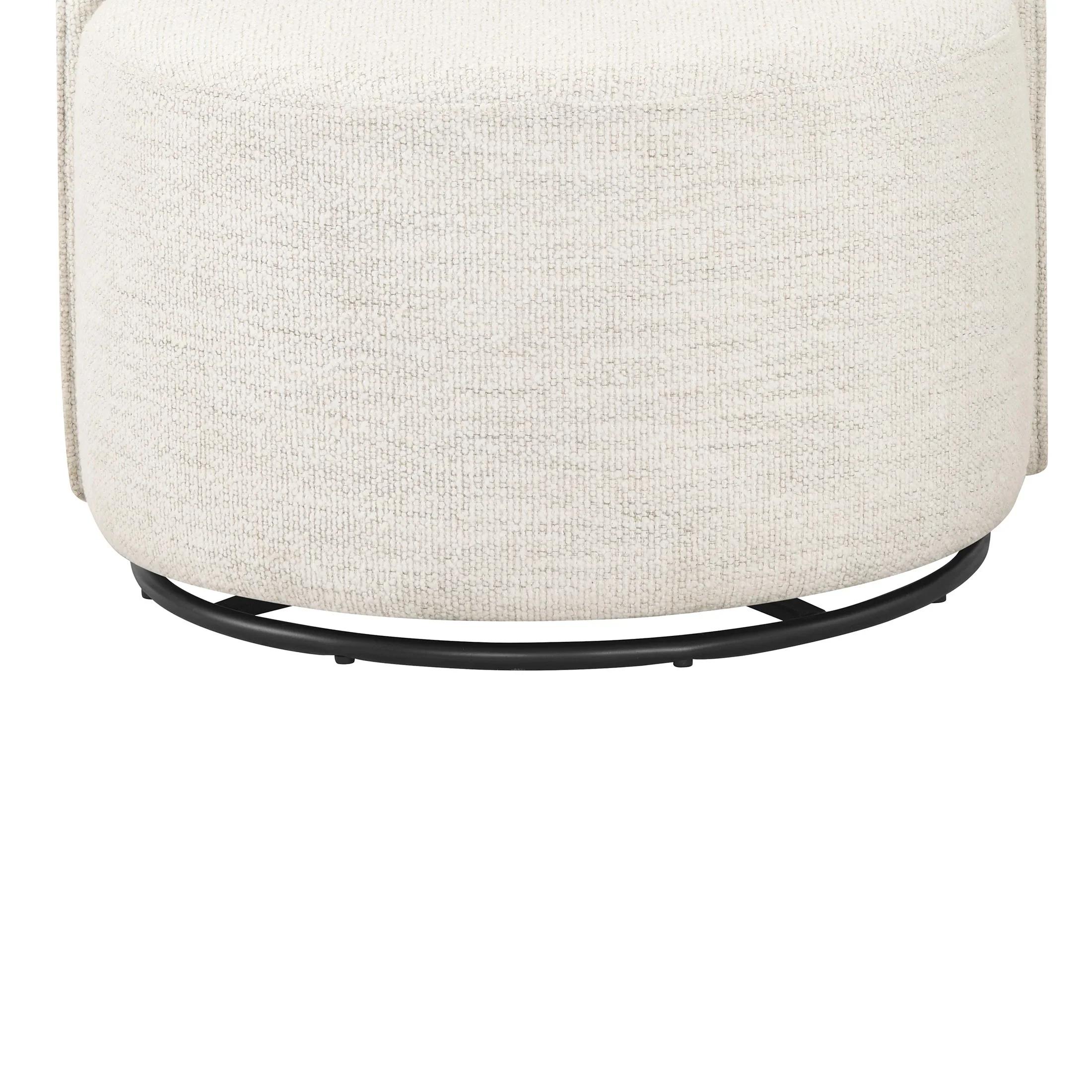 Better Homes & Gardens Juliet Modern Arch Swivel Accent Chair, Cream Boucle