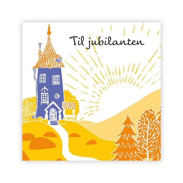Mummi kort dobbelt Til Jubilanten oransje