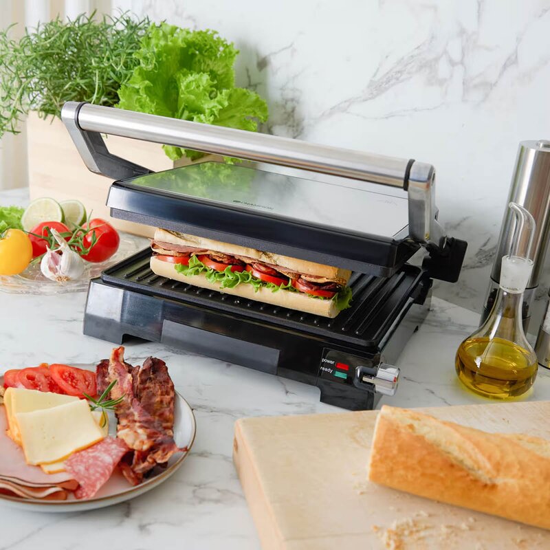 Bordgrill 2-i-1 PG600 2000W rustfritt stål