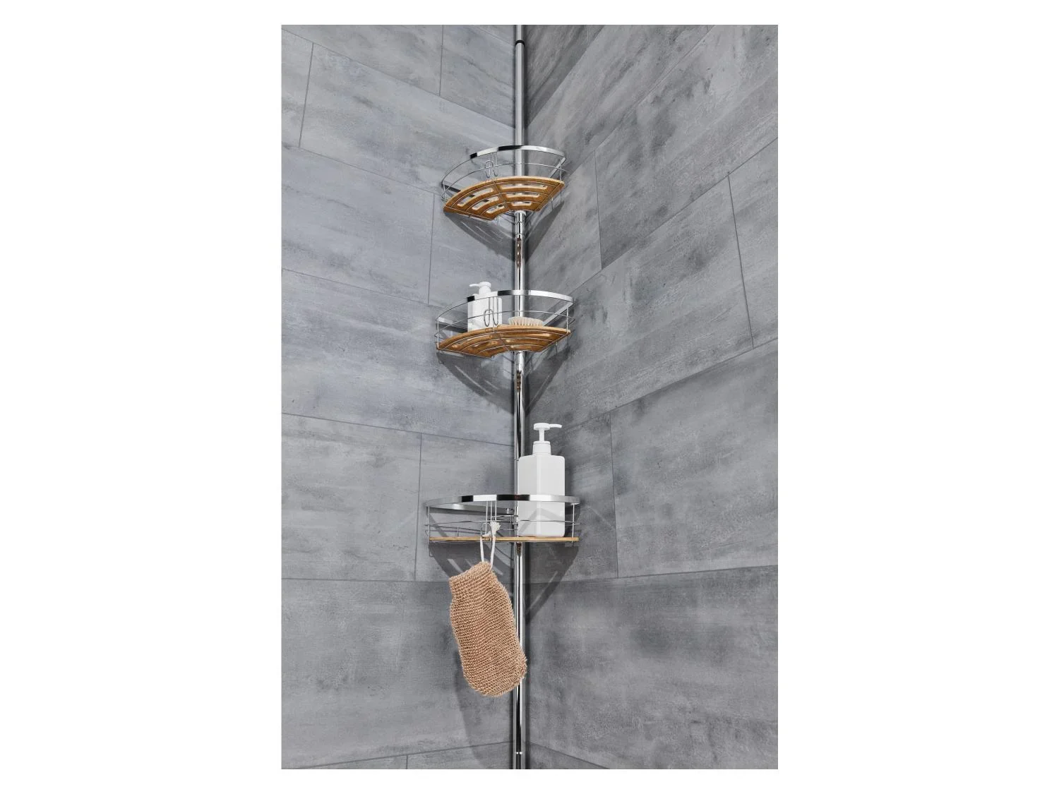 LIVARNO home tagre de salle de bain tlescopique, 3 paniers