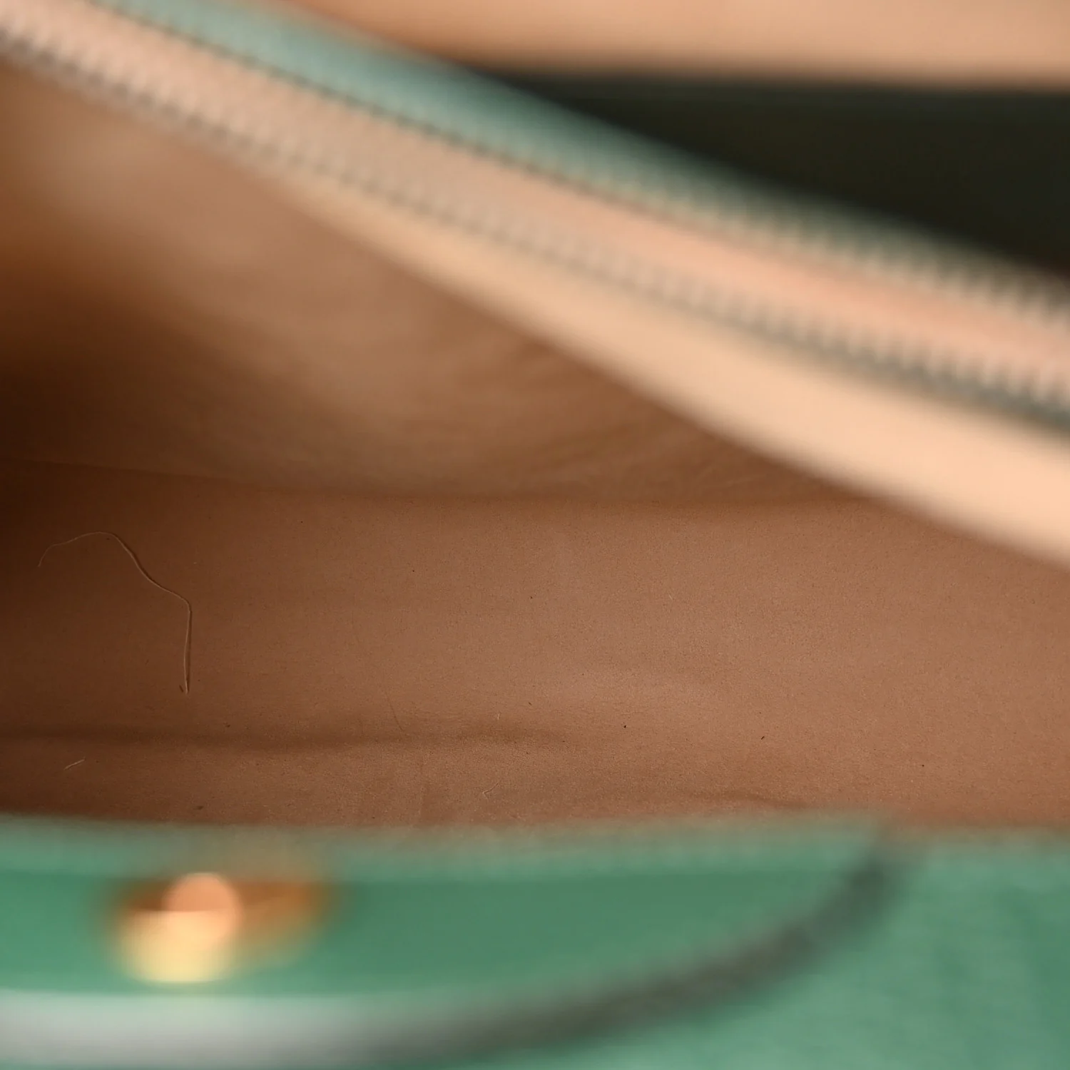 X Adidas Textured Dollar Calfskin Stripe Studded Maxi Diana Tote Bag Vintage Green Multicolor
