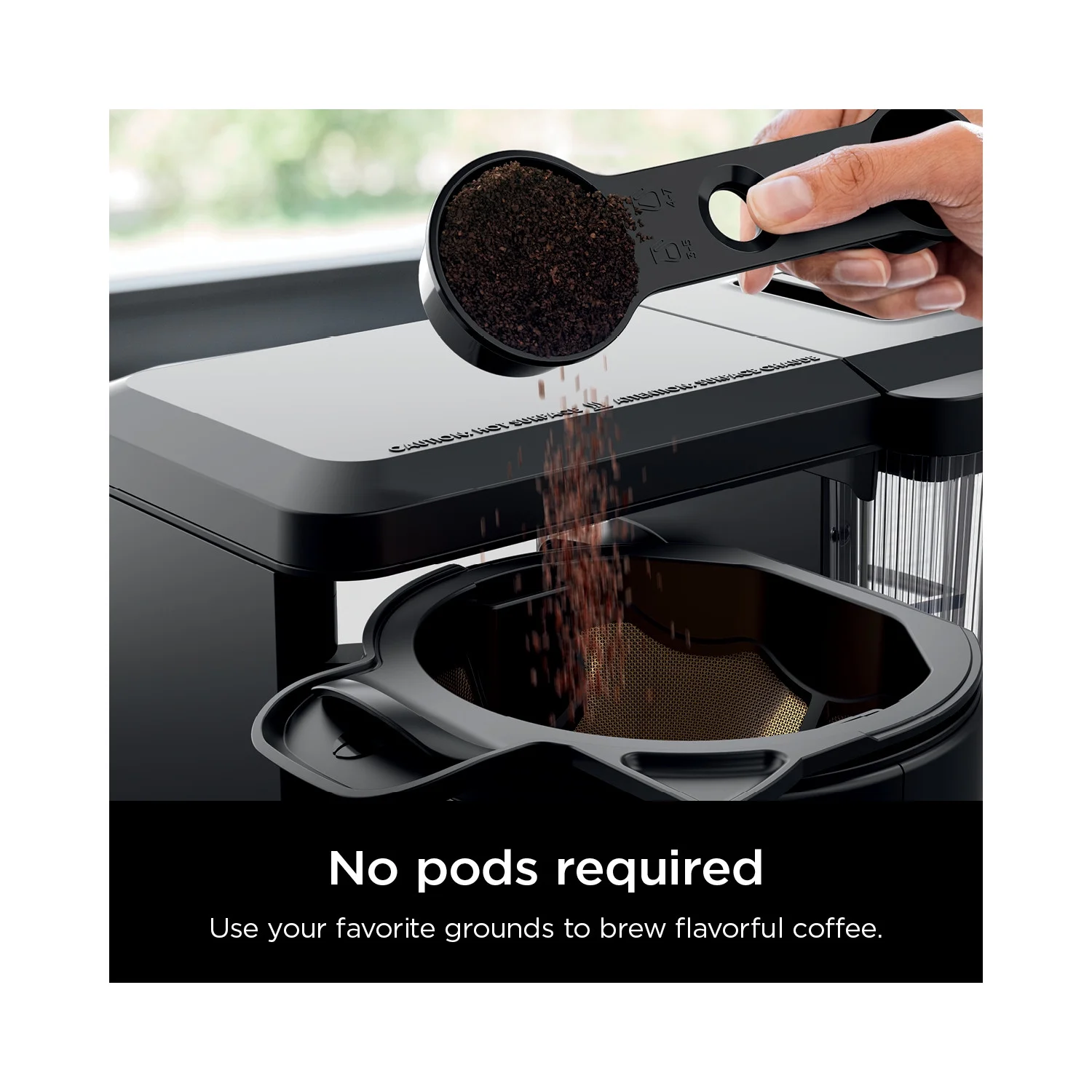 Hot Iced Coffee Maker, Single Serve to 10 Cup Carafe, Drip, Rapid Cold Brew, CM360 Black(Black) - Image 4