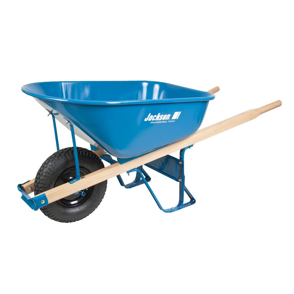 Jackson 6-cu ft Steel Wheelbarrow with Flat-Free Tire(s) M6ffkblw12