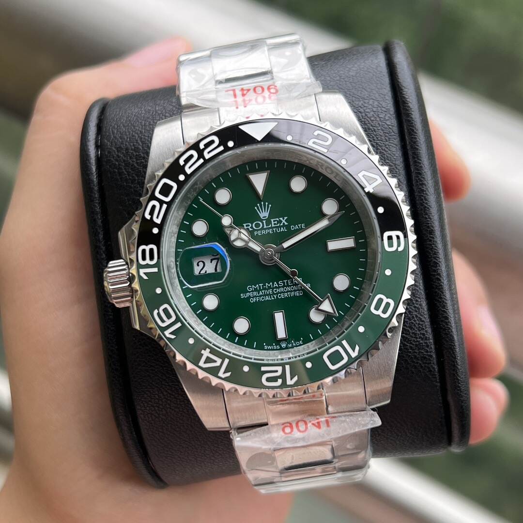 ROLEX 2025 グリニッジ GMT レフティモデル グリーンダイヤル機械式時計 40MM時計