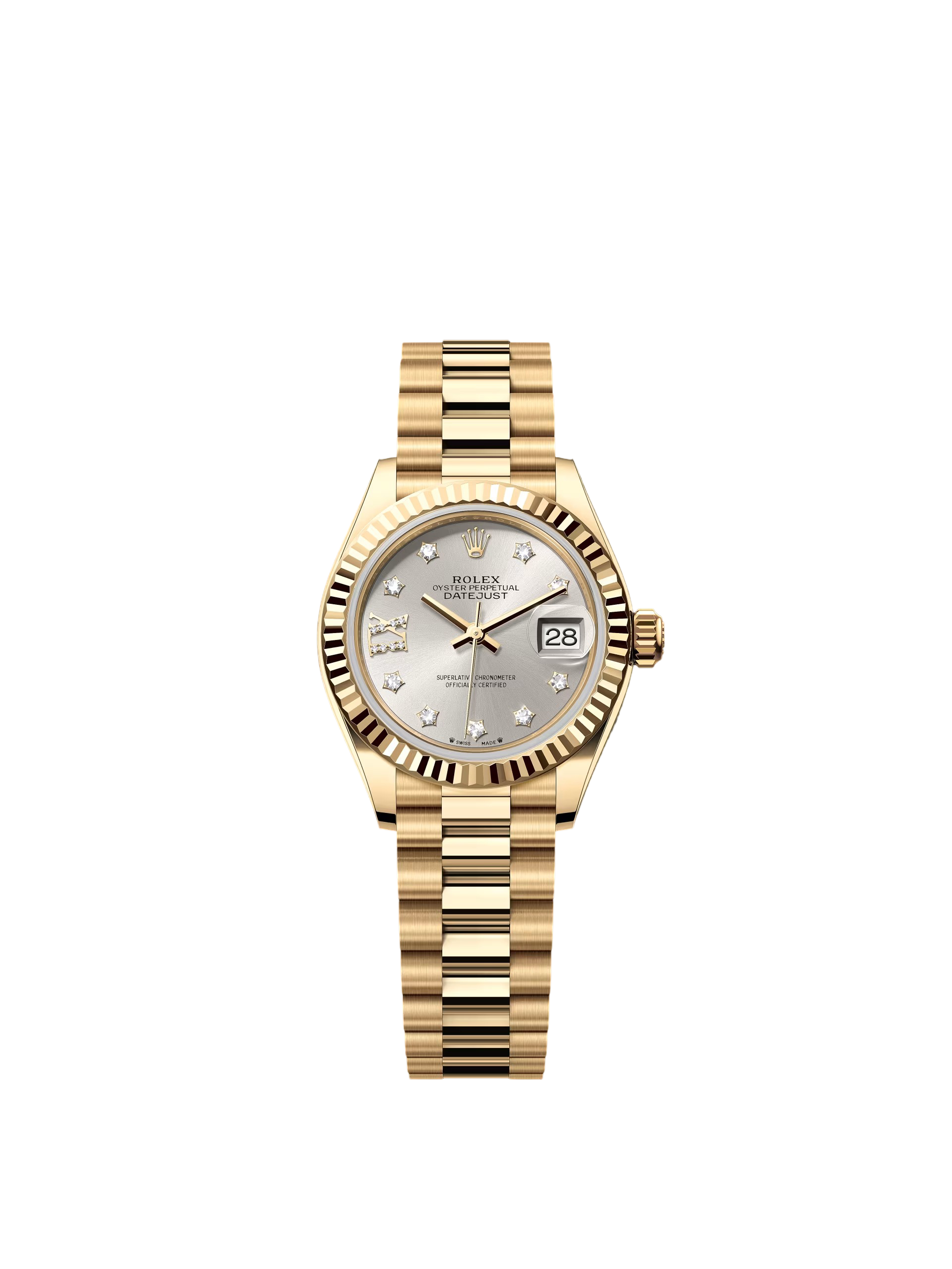 【Super Clone】RLX Lady-Datejust 28mm 279178 Silver Diamond Dial