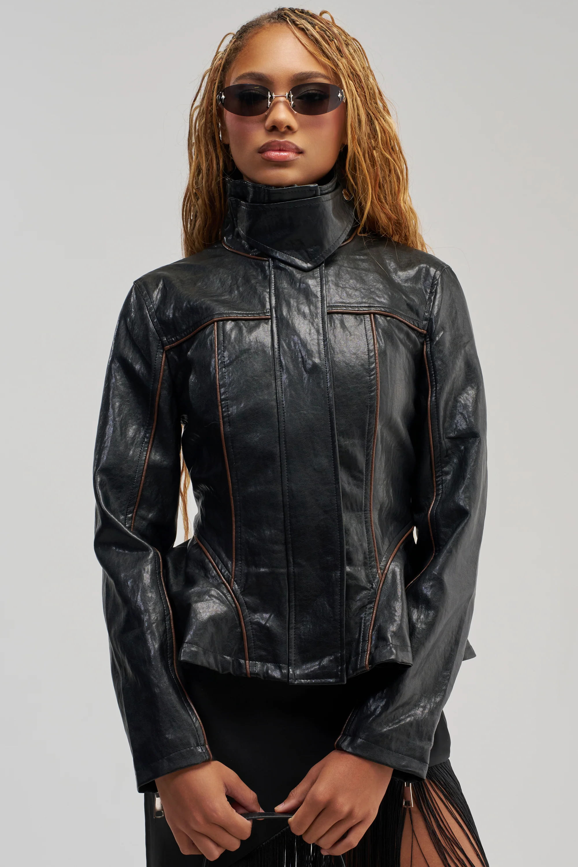 SMALL CIRCLE PEPLUM MOTO - Akira Store