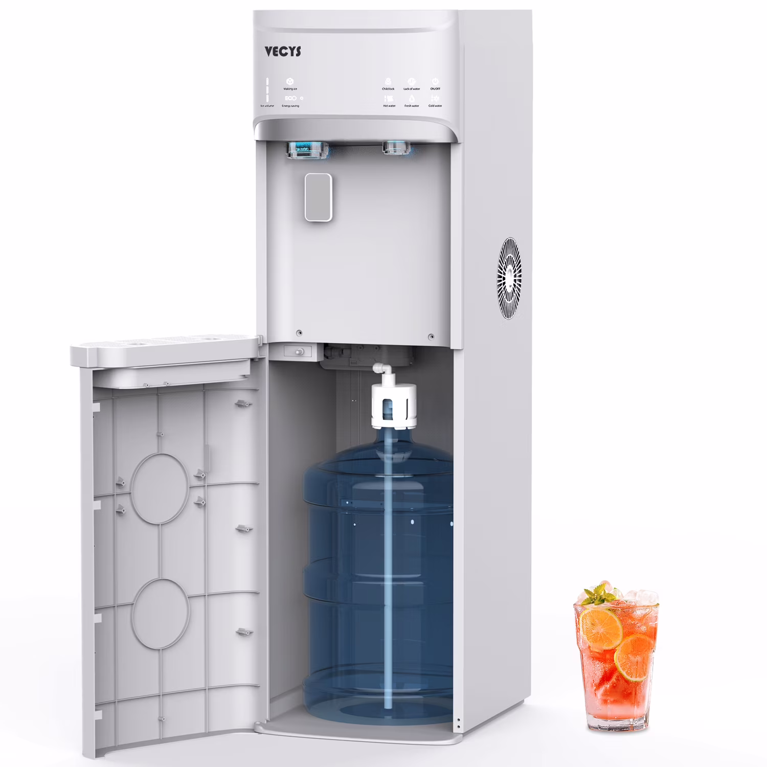 5 gal Water Dispenser with Ice Maker, Self-clean Child Lock(Black) - Image 3
