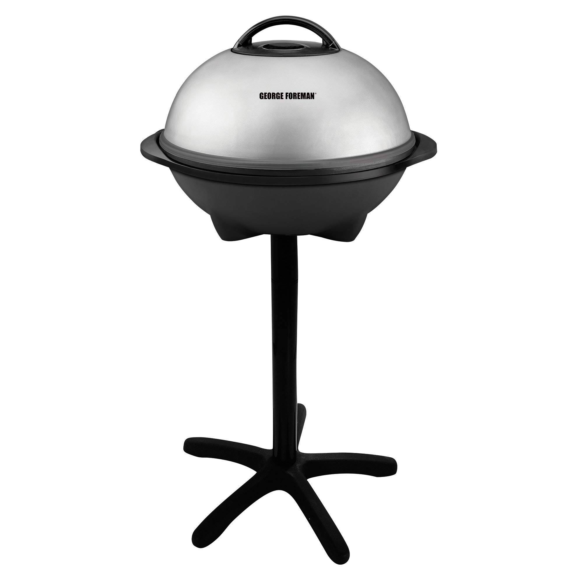 George Foreman GGR50B 15-Serving Indoor/Outdoor Electric Grill Silver
