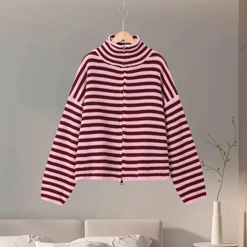 Veste zippée de luxe en laine cachemire