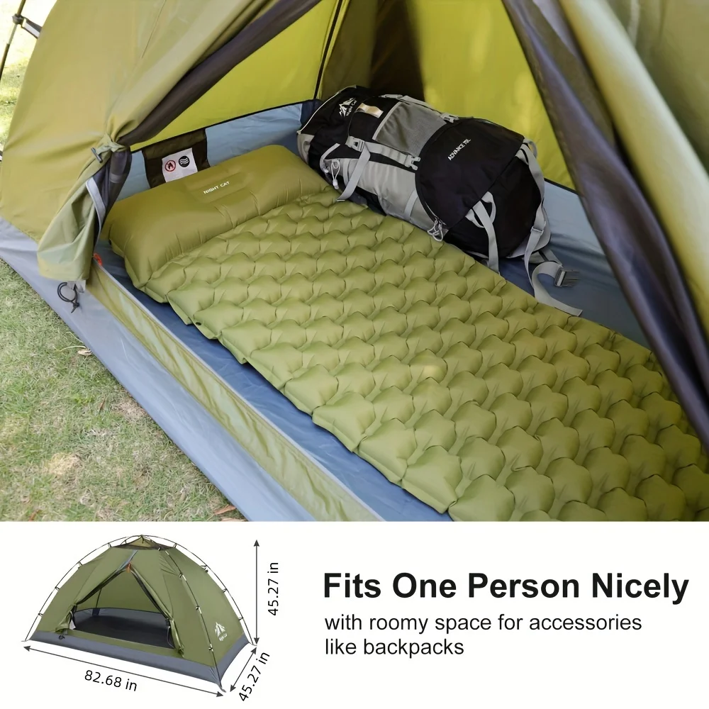 Upgraded Backpacking Tents 1 Person Easy Clip Setup Camping Tent Adults Scouts Heavy Rainproof Compact Lightweight, Single-Size - Image 5