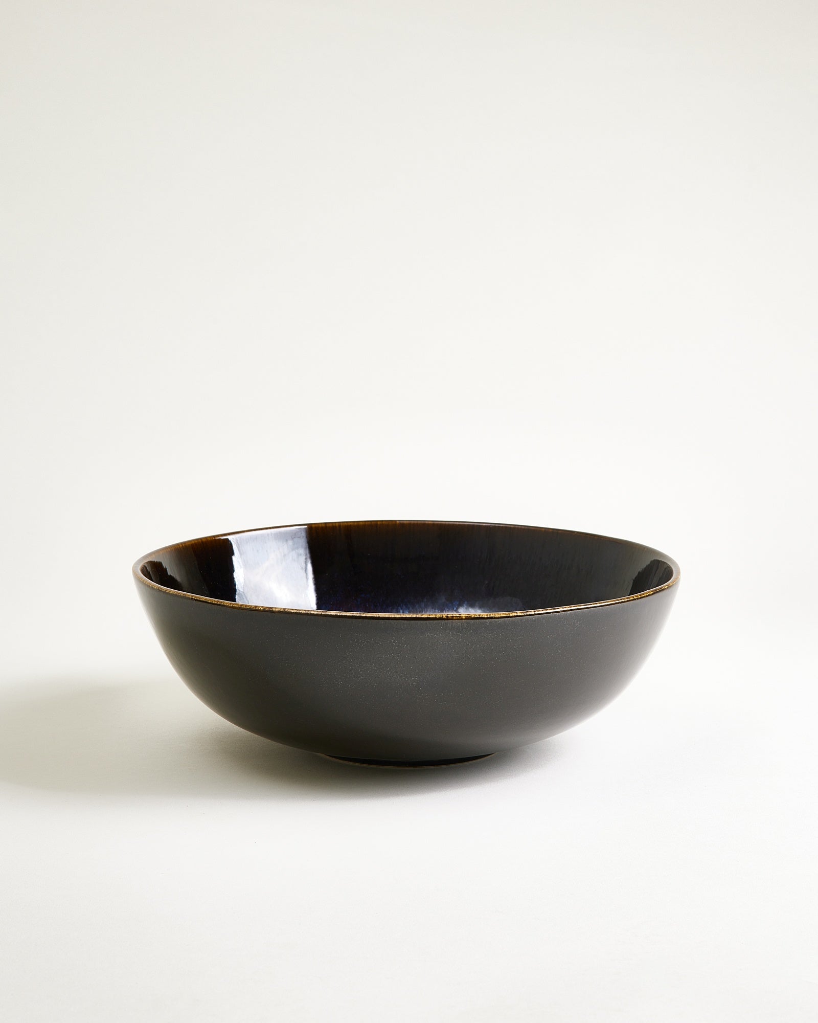 ALCACHOFRA - SERVING BOWL BLACK-BLUE