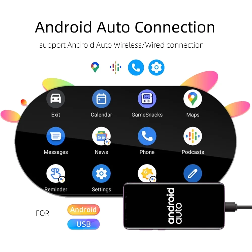 1 Din 7 Inch Car Stereo Radio with Wireless Apple Carplay Android Auto HD Electric telescopic Touchscreen Flip out Screen FM Bluetooth Android/iOS Mirror Link, Single 1 Din Car Audio USB/TF/AUX-in - Image 3
